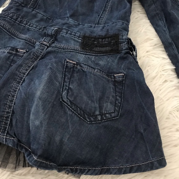 🧚♂️ Diesel Toddler Girl Tulle Flare Denim Dress - Picture 7 of 7